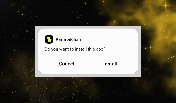 Parimatch Aviator App Installation - Step 3